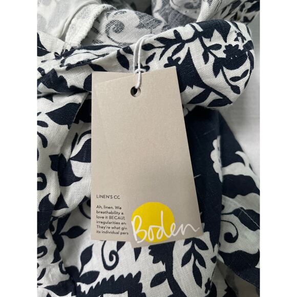 Boden Back Detail Mini Dress Size 10 NWT in Navy Bloomsbury - Picture 5 of 12